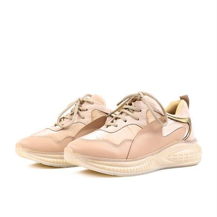 Miora Bej Renkli Şeffaf Tabanlı Paraşüt Kumaşlı Kışlık Kadın Yürüyüş Ayakkabısı