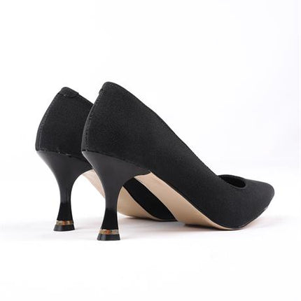 Sirella Parlak Siyah Renkli Yüksek Topuklu Ayakkabı