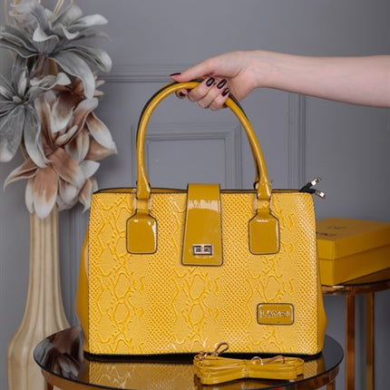 Flora Sarı Askılı Çanta