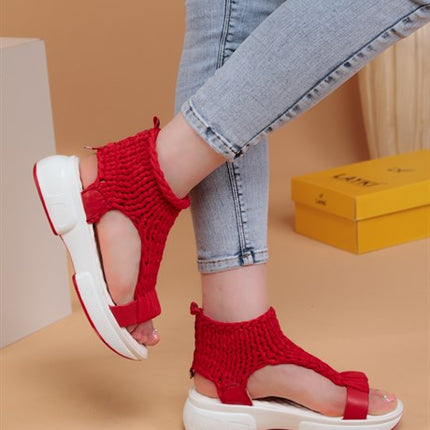 Blisse Kırmızı Renkli Kadın Sandalet