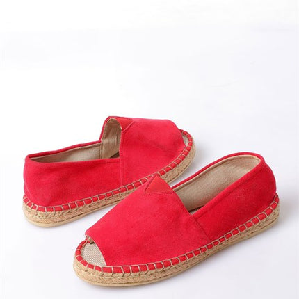 Lahm Kırmızı Renkli Kadın Babet Ayakkabı