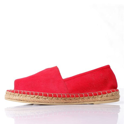 Lahm Kırmızı Renkli Kadın Babet Ayakkabı