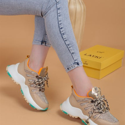 Vilma Bej Renkli Kadın Spor Ayakkabı