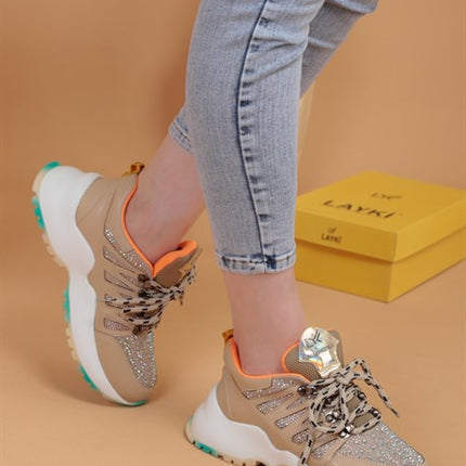 Vilma Bej Renkli Kadın Spor Ayakkabı