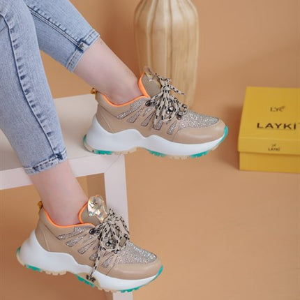 Vilma Bej Renkli Kadın Spor Ayakkabı