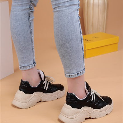 Luppe Siyah Renkli Lux Kadın Spor Ayakkabı