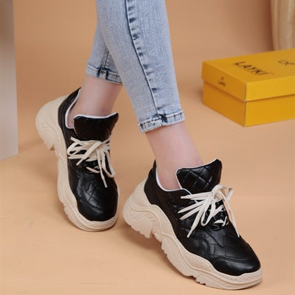 Luppe Siyah Renkli Lux Kadın Spor Ayakkabı