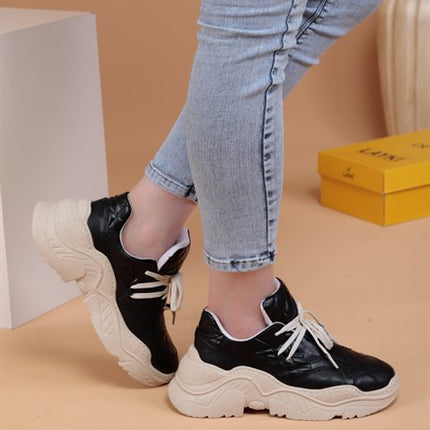 Luppe Siyah Renkli Lux Kadın Spor Ayakkabı