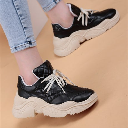 Luppe Siyah Renkli Lux Kadın Spor Ayakkabı