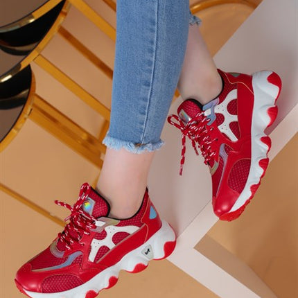 Nefertiti Kırmızı Renkli Kadın Spor Ayakkabı