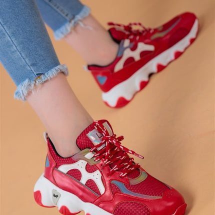 Nefertiti Kırmızı Renkli Kadın Spor Ayakkabı