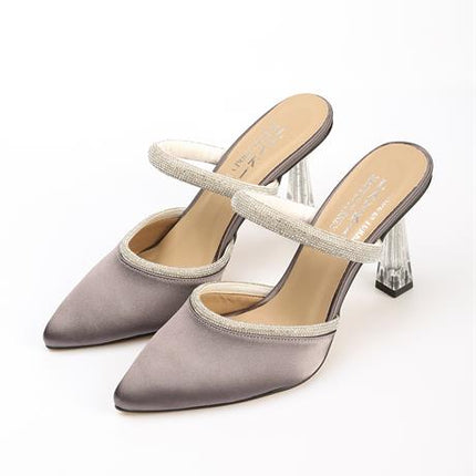 Oliver Gri Renkli Kadın Topuklu Ayakkabı