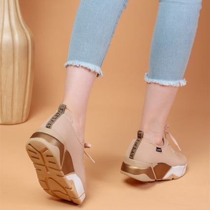 Popi Bej Renkli Bayan Spor Ayakkabı