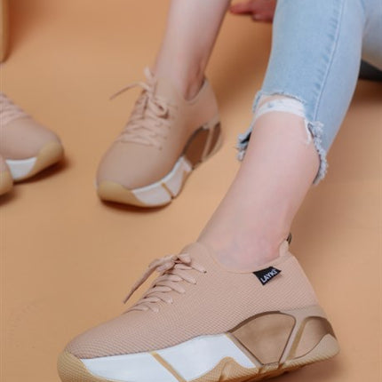 Popi Bej Renkli Bayan Spor Ayakkabı