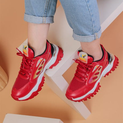 Sierra Kırmızı Renkli Kadın Spor Ayakkabı