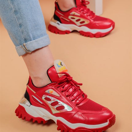 Sierra Kırmızı Renkli Kadın Spor Ayakkabı