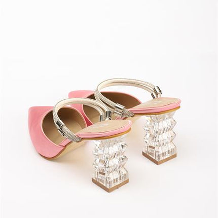 Oliver Pudra Renkli Kadın Topuklu Ayakkabı