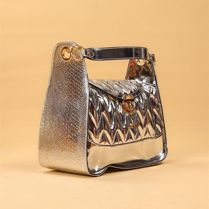 Nevada Gümüş Rugan Çanta