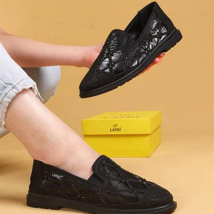 Selaro Taşlı Desenli Kışlık Günlük Ayakkabı