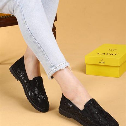 Selaro Taşlı Desenli Kışlık Günlük Ayakkabı