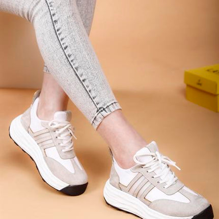 Erica Beyaz Renkli Kadın Spor Ayakkabı