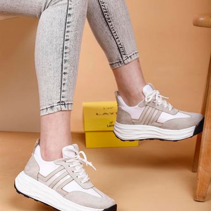 Erica Beyaz Renkli Kadın Spor Ayakkabı