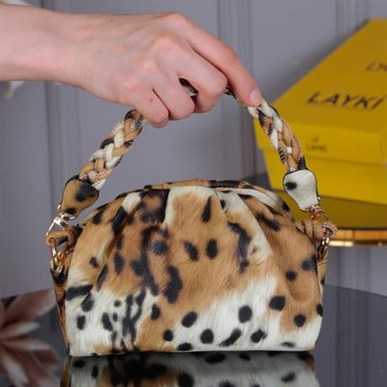 Hera Taba Renkli Krok Askılı Çanta