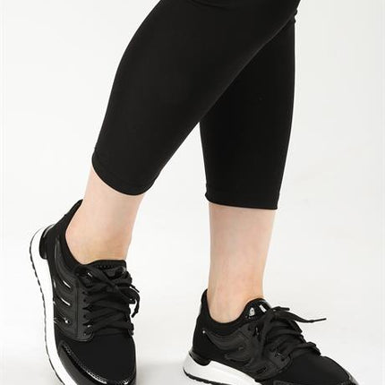 Attis Siyah Renkli Streç Deri Günlük Kullanım Rahat Yürüyüş Kadın Spor Ayakakbı