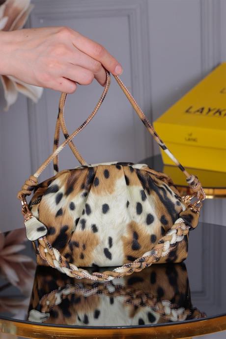 Hera Taba Renkli Krok Askılı Çanta