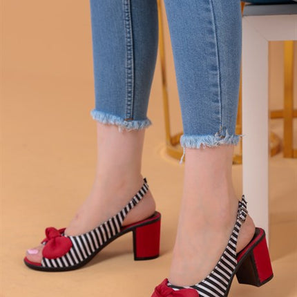 Julia Kırmızı Renkli Kadın Topuklu Ayakkabı