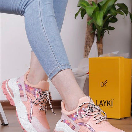 Hella Pudra Renkli Kadın Spor Ayakkabı